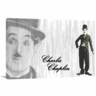 Quadro Decorativo Charlie Chaplin Retro Tela Em Tecido
