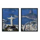 Quadro Decorativo Cidade Rio de Janeiro Cristo Corcovado Sala Quarto Escritório