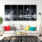 Quadro Decorativo Cidades - Preto e Branco -140x65