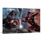 Quadro decorativo Civil War - Heróis - Tela em Tecido