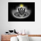 Quadro Decorativo Clube Atlético Mg Escudo Horizontal