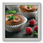 Quadro Decorativo - Cupcake - 22cm x 22cm - 121qdcb