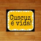 Quadro Decorativo Cuscuz éVida 24x18cm - com vidro