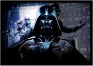 Quadro Decorativo Darth Vader Cinema Nerd Geek Filmes Quartos Salas Lojas Com Moldura RC018