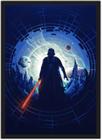 Quadro Decorativo Darth Vader Star Wars Super Heróis Geek Decorações Com Moldura G13