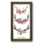 Quadro Decorativo - Deer Horns - 19cm x 34cm - 108qdsm