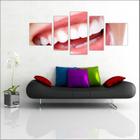 Quadro Decorativo Dentista Consultórios Decoração Odontologia 5 Peças T3