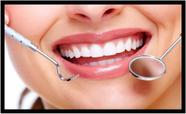 Quadro Decorativo Dentista Dentes Sorriso Odontologia Consultórios Salas Com Moldura RC029