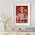 Quadro Decorativo Deus Indiano Hanuman- 60X48Cm