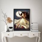 Quadro Decorativo Deusa Grega- Artemis 45x34cm - com vidro