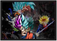 Quadro Decorativo Dragon Ball Goku Desenho Anime Salas Quartos Decorações  Com Moldura G05