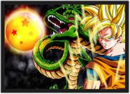 Quadro Decorativo Dragon Ball Goku Desenho Anime Salas Quartos Decorações  Com Moldura G01