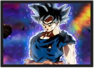 Quadro Decorativo Dragon Ball Vegeta Desenho Com Moldura G16