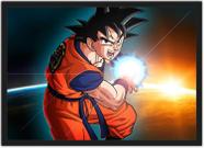 Quadro Decorativo Dragon Ball Goku Desenho Com Moldura G03