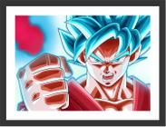 Quadro Decorativo Dragon Ball Goku Desenho Anime Salas Quartos Decorações  Com Moldura G04