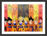 Quadro Decorativo Dragon Ball Goku Desenho Anime Com Moldura G01