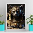 Quadro Decorativo Egípicio Anubis 45x34cm - com vidro