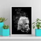 Quadro Decorativo Einstein Fórmulas 24x18cm