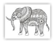Quadro Decorativo Elefante Mosaico Salas Quartos Paisagem