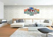 Quadro decorativo em mdf mosaico naruto decoracao desenho quarto sala facil  instalacao sem furar nao desbota hd