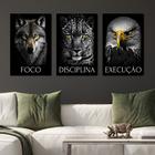 3 Quadros Decorativos Hashiras Kimetsu no Yaiba Água Fogo Som