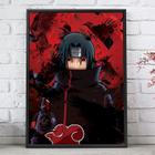 Quadro decorativo emoldurado Naruto Gaara Desenho Anime Otaku para quarto  sala