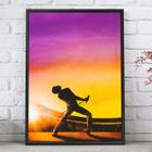 Quadro Decorativo Emoldurado Fredie Mecury ao vivo Para sala quarto