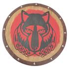 Quadro Decorativo Escudo Viking Haafingar Solitude Lobo