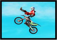 Quadro 33x24cm decoração corrida motocross rali brc6872 em Promoção na  Americanas