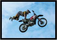 Quadro 33x24cm decoração corrida motocross rali brc6872 em Promoção na  Americanas