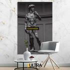 Quadro Decorativo Estátua Grega Aesthetic 90x60cm - Caça e Natureza para Quartos de Aventureiros