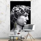 Quadro Decorativo Estátua Grega Aesthetic 90x60cm - Tempo e Destino para Salas de Estudo Filosófico