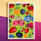 Quadro Decorativo Eu Amo Frutas 34x23Cm