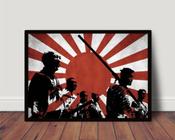 Quadro Decorativo Filme Os Sete Samurais Poster Com Moldura