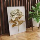 Quadro Decorativo Flor Dourada Canvas 60x90 - Foto Paulista