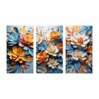 Quadro Decorativo Flores Primavera Outono Jardim Floral Luxo