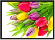 Quadro Decorativo Flores Tulipa Paisagens Salas Decorações Com Moldura