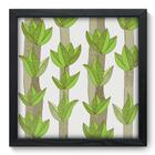 Quadro Decorativo - Folhas - 33cm x 33cm - 093qndbp