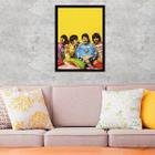 Quadro Decorativo Fotografia Beatles Amarelo