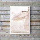 Quadro Decorativo Fotografia Branca Praia Mulher 45X34Cm