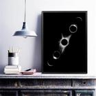 Quadro Decorativo Fotografia Eclipse Lunar 33X24Cm - Vidro