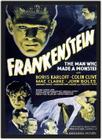 Quadro Decorativo Frankenstein Cinema Filmes Geek Moldura