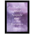 Quadro Decorativo Frases Bíblicas A4 - FR067