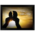 Quadro Decorativo Frases Pão Da Vida Com Moldura E Vidro