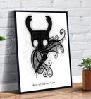 Quadro Decorativo Gamer Hollow Knight Personagem