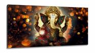 Quadro Decorativo Ganesha Sala Quarto em Tecido Canvas 130x60