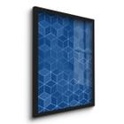 Quadro Decorativo Geométrico ul Sala 45X33 C/Vidro