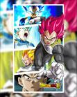 Quadro Decorativo Goku ou Vegeta Dragonball Z Metal 30x40