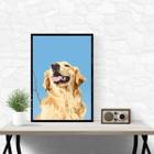 Quadro Decorativo Golden Retriever 33X24Cm