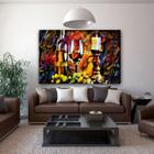 Quadro Decorativo Grande Abstrato Cubism Dinner - 120x60cm